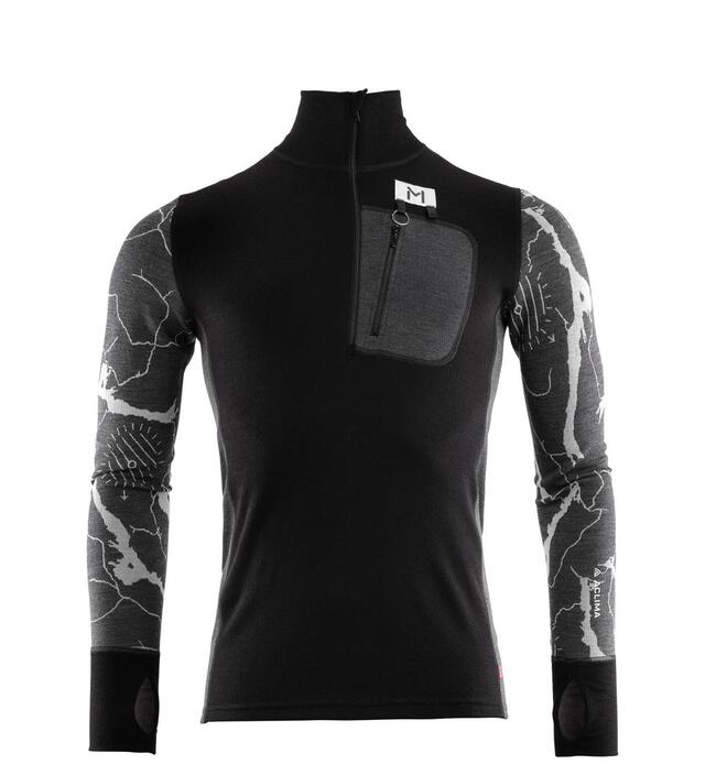 Aclima Lars Monsen Polo Herre Jet Black/Marengo/Femunden Dark 