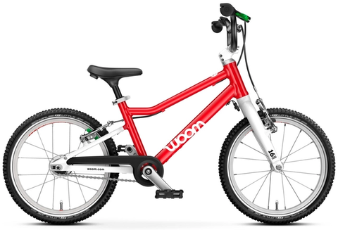 Woom Go 3 Automagic 16&quot; Woom Red 6,1kg, 4-6 &#229;r, 105-120cm