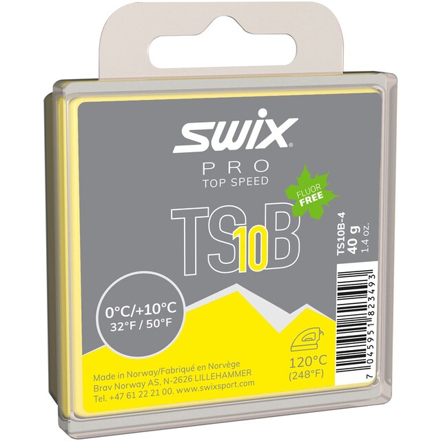 Swix TS10 Black Glider 0°C/+10°C, 40g 