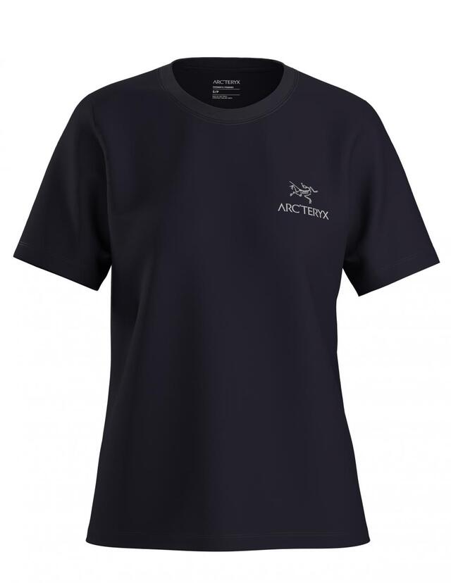 ArcTeryx Kragg SL Cotton Emblem Crew SS Black - Dame 