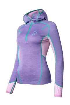 Johaug Lithe Tech-Wool Hood Purpl