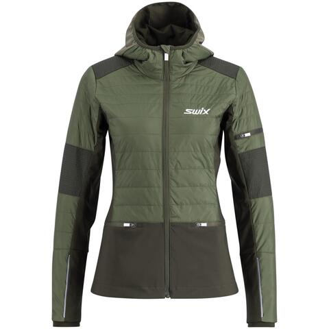 Swix Horizon Jacket Dame S Olive/Dark Olive