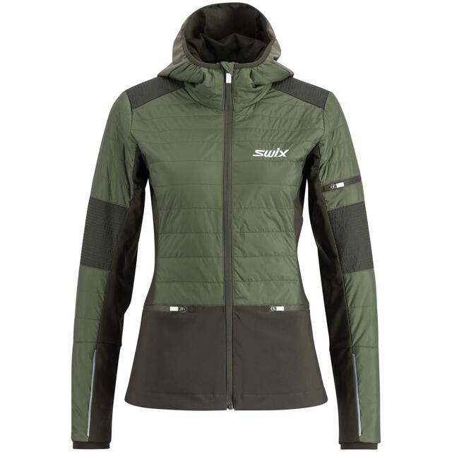 Swix Horizon Jacket Dame S Olive/Dark Olive 
