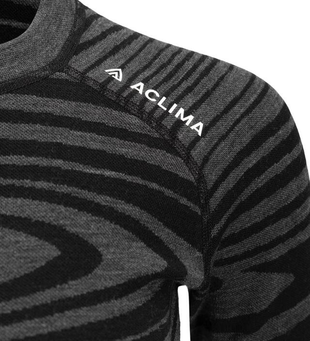 Aclima Warmwool Crewneck W´S S Black Motion 