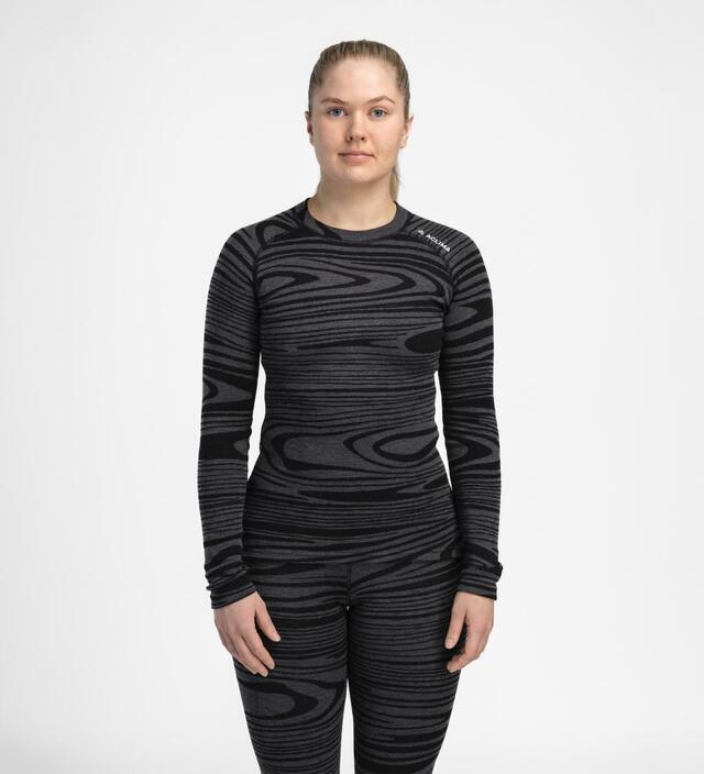 Aclima Warmwool Crewneck W´S S Black Motion 