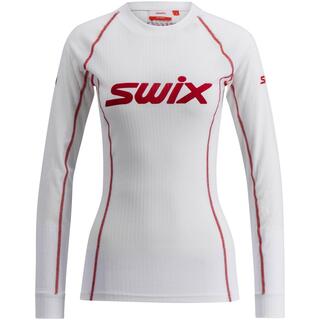 Swix Racex Classic Long Sleeve W S Bright White/Swix Red
