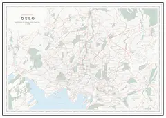 Dapa Maps Kart Oslo (50x70 cm)