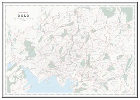 Dapa Maps Kart Oslo (50x70 cm)