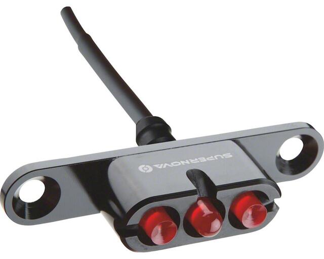 Supernova TL3 Baklykt 0.3W, 6V, Sort, 12g, Bagasjebrett 