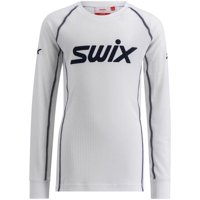Swix Racex Classic Long Sleeve Jr 152 Bright White/ Dark Navy 