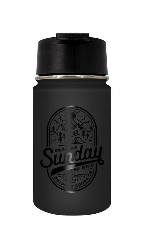 Sunday Outdoor Travel Mug All Black Black