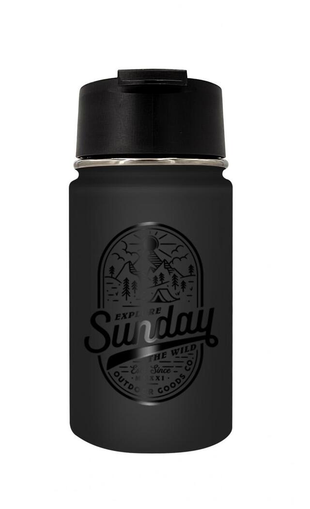 Sunday Outdoor Travel Mug All Black Black 