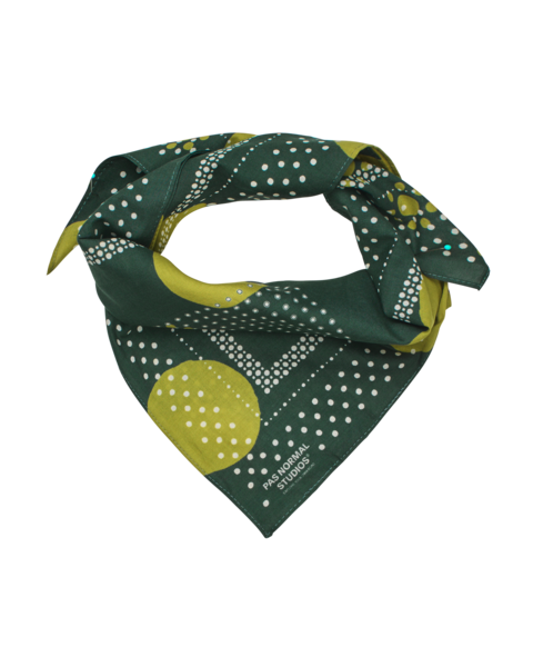 Pas Normal Studios Off-Race Bandana Moss Green - One Size