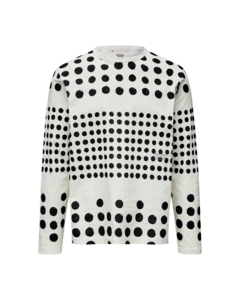 Pas Normal Studios Off-Race Graphic M Long Sleeve T-Shirt - Off White Polka