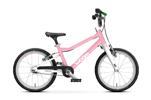 Woom Go 3 Automagic 16" Powder Pink 6,1kg, 4-6 år, 105-120cm 
