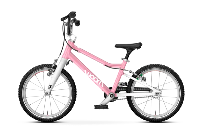 Woom Go 3 Automagic 16" Powder Pink 6,1kg, 4-6 år, 105-120cm 