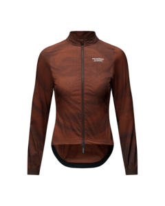 Pas Normal Studios Womens Mechanism M Stow Away Jacket - AOP Light Brown