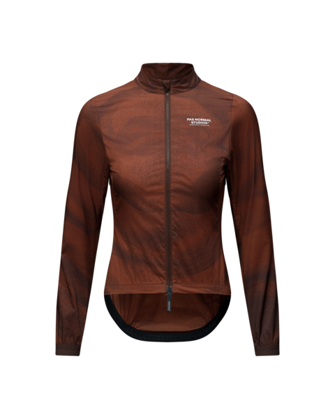 Pas Normal Studios Womens Mechanism Stow Away Jacket - AOP Light Brown