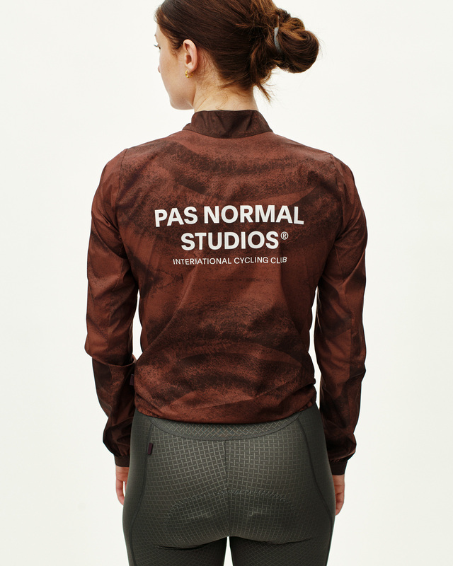Pas Normal Studios Womens Mechanism M Stow Away Jacket - AOP Light Brown 
