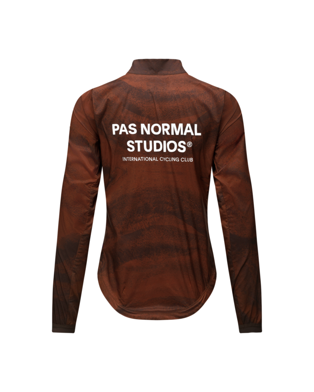 Pas Normal Studios Womens Mechanism M Stow Away Jacket - AOP Light Brown 