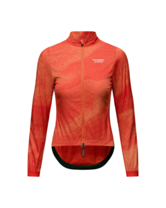 Pas Normal Studios Womens Mechanism M Stow Away Jacket - AOP Hibiscus Orange