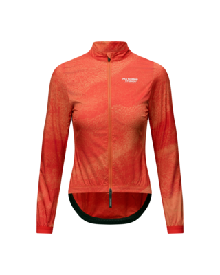 Pas Normal Studios Womens Mechanism Stow Away Jacket - AOP Hibiscus Orange