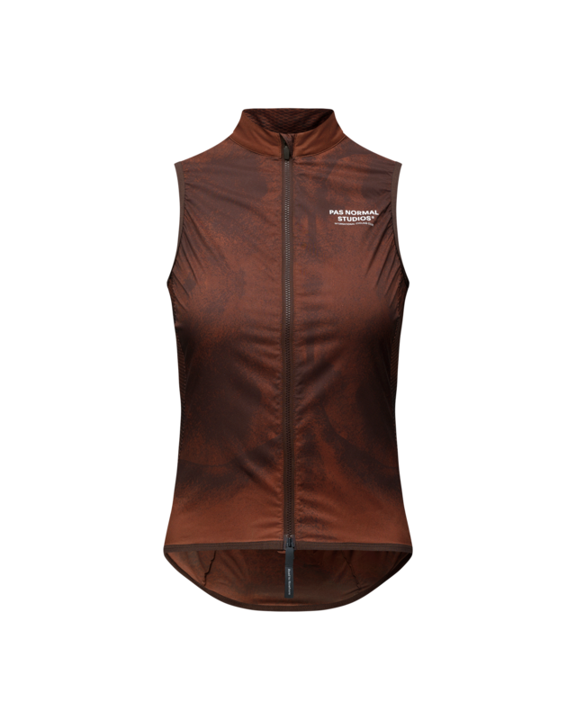Pas Normal Studios Women's Mechanism S Stow Away Gilet - AOP Light Brown 