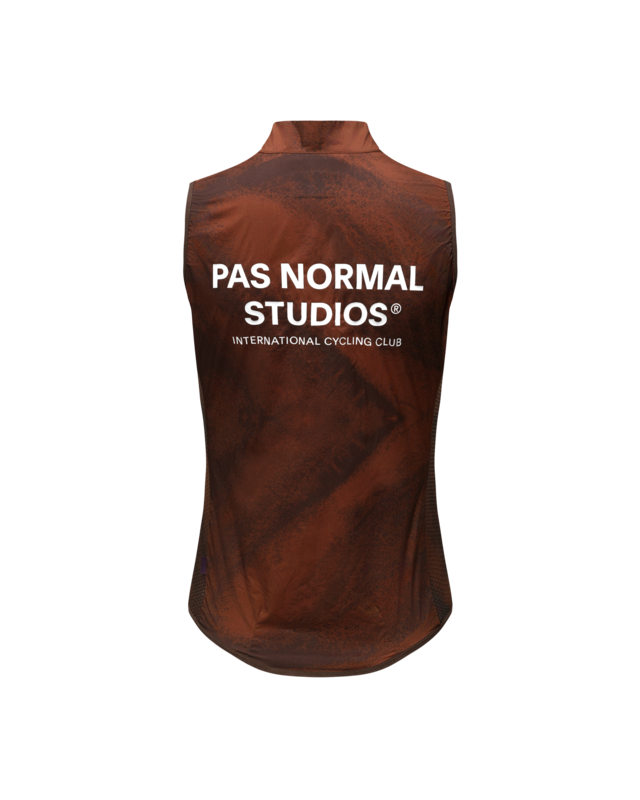 Pas Normal Studios Women's Mechanism S Stow Away Gilet - AOP Light Brown 