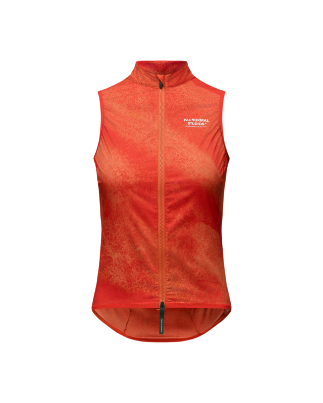 Pas Normal Studios Women's Mechanism S Stow Away Gilet - AOP Hibiscus Orange 