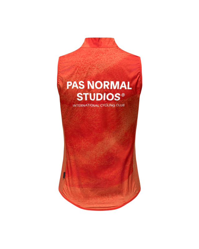 Pas Normal Studios Women's Mechanism S Stow Away Gilet - AOP Hibiscus Orange 