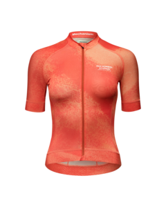 Pas Normal Studios Women's Mechanism S Jersey AOP Hibiscus Orange