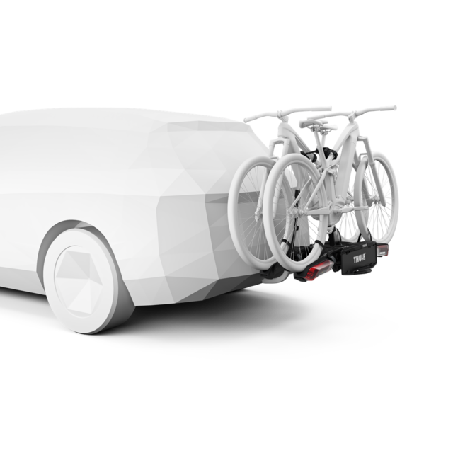 Thule EPOS 2-sykkels Plattform Hengerfestesykkelstativ Sammenleggbart 
