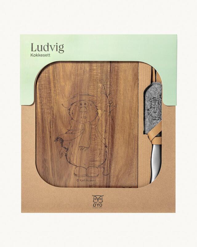 Øyo LUDVIG KOKKESETT, KOKKEKNIV M/SLIRE og fjøl 