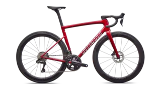 Specialized Tarmac SL8 Pro - Ultegra Di2 Bestillingsvare - Gloss Red Sky/Chrome
