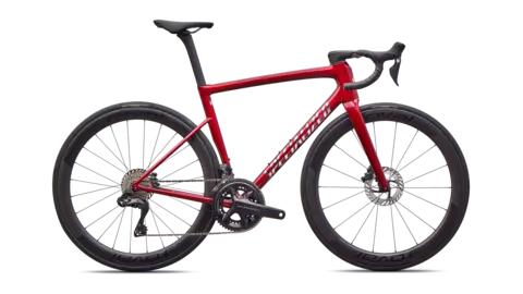 Specialized Tarmac SL8 Pro - Ultegra Di2 Bestillingsvare - Gloss Red Sky/Chrome
