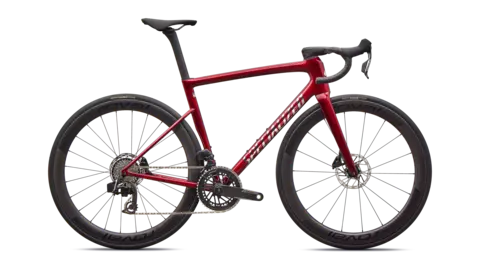 Specialized Tarmac SL8 Pro - Force E1 Bestillingsvare - Gloss Red Sky/Chrome