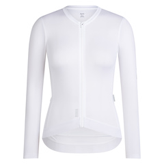 Rapha Women's Pro Team Long Sleeve XS Lightweight Jersey - White/Silver