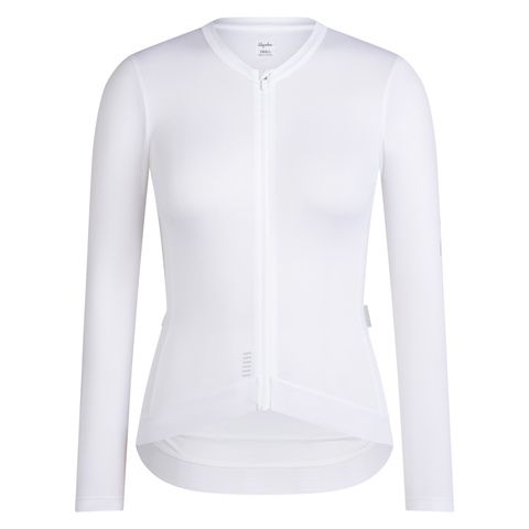 Rapha Women's Pro Team Long Sleeve Lightweight Jersey - White/Silver