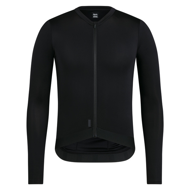 Rapha Men's Pro Team Long Sleeve S Lightweight Jersey - Black/Dark Grey 