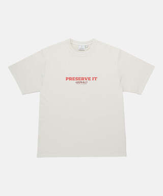 Gramicci Footprints Tee Pigment Dyed Natural pigment