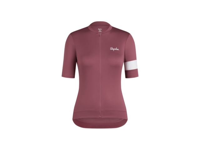 Rapha Core Women's Cycling Jersey XS Brown/White 