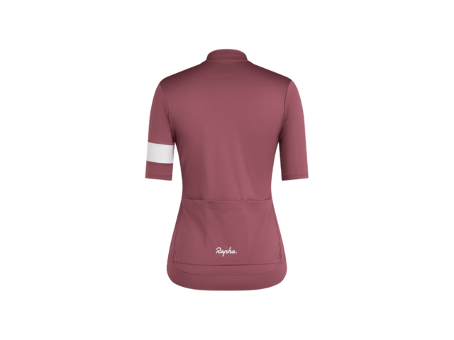 Rapha Core Women's Cycling Jersey XS Brown/White 