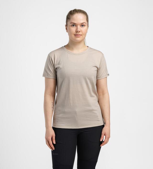 Aclima Lightwool 180 Classic Tee Dame M Simply Taupe 