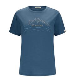 Aclima Lightwool 140 Tee Sunset Dame M Blue Fusion