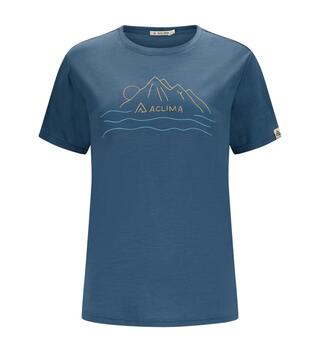 Aclima Lightwool 140 Tee Sunset Dame Blue Fusion