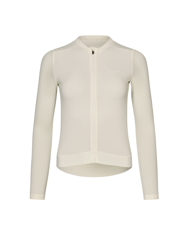 Pas Normal Studios Womens Essential S Light Long Sleeve Jersey - Off White 