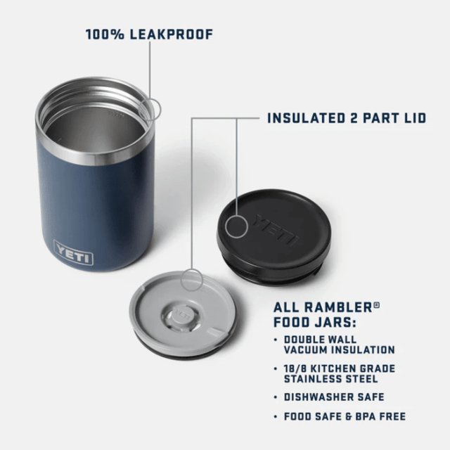 Yeti RAMBLER 16 OZ Food Jar Navy 