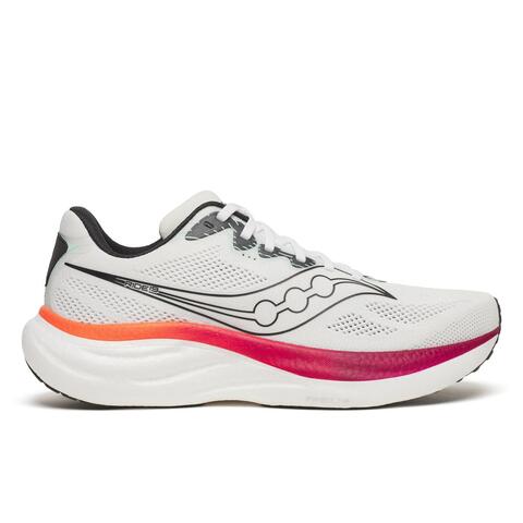 Saucony Ride 19 Herre White/Crimson