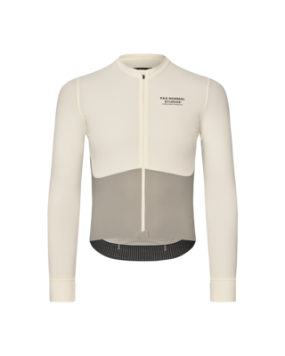 Pas Normal Studios Mechanism Pro Long Sleeve Jersey - White/Light Grey