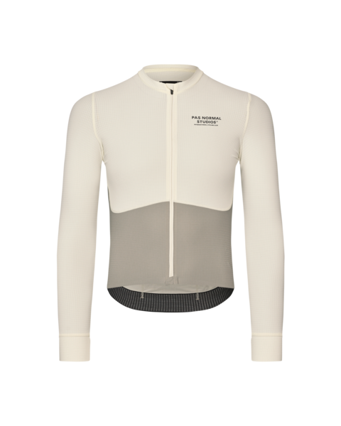 Pas Normal Studios Mechanism Pro Long Sleeve Jersey - White/Light Grey
